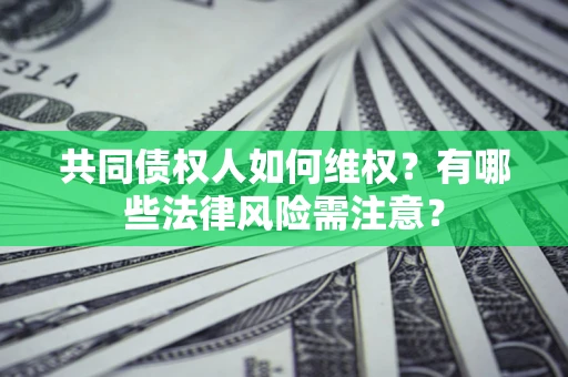 武汉共同债权人如何维权？有哪些法律风险需注意？