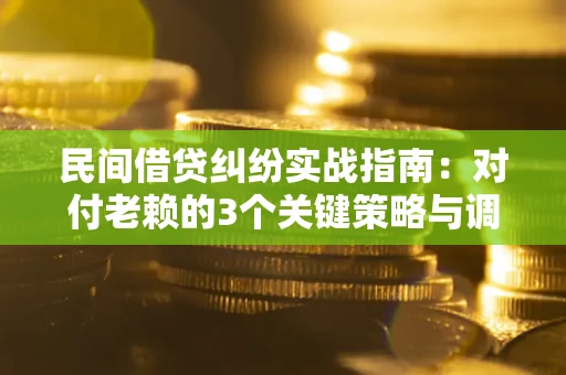 武汉民间借贷纠纷实战指南：对付老赖的3个关键策略与调解盲区解析